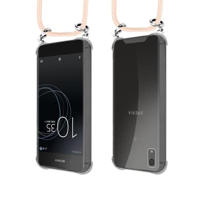 Sony Xperia XA1 PLUS Deksel med Halskjede (rosa)