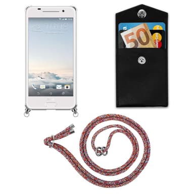 HTC ONE A9 Deksel med Halskjede (rød)