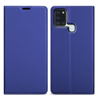 Samsung Galaxy A21s lommebokdeksel etui (blå)