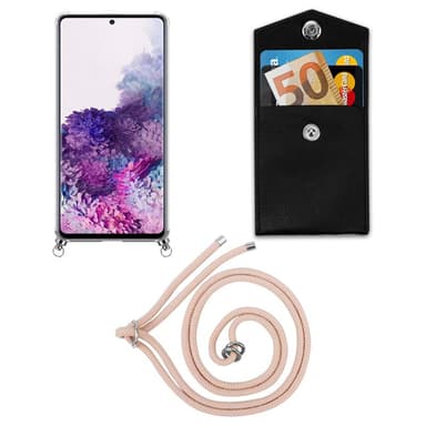 Samsung Galaxy A71 5G Deksel med Halskjede (rosa)