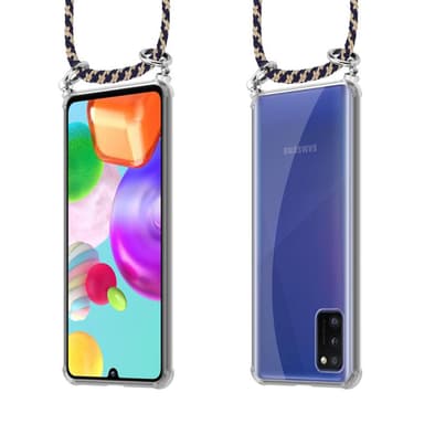 Samsung Galaxy A41 Deksel med Halskjede (blå)