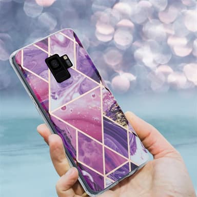 Samsung Galaxy S9 lommebokdeksel etui (lilla)