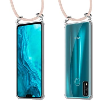 Honor 9X LITE Deksel med Halskjede (rosa)