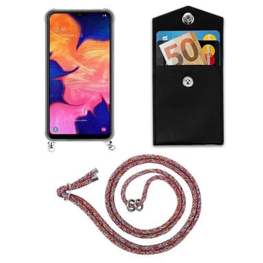 Samsung Galaxy A10 / M10 Deksel med Halskjede (rød)