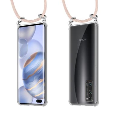 Honor 30 PRO Deksel med Halskjede (rosa)
