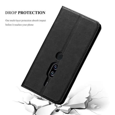lommebokdeksel Sony Xperia XZ2 PREMIUM case (svart)