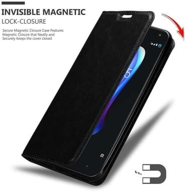 lommebokdeksel BQ Aquaris V / VS case (svart)
