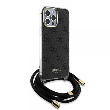 Guess iPhone 15 Pro Max Deksel Crossbody Cord Svart