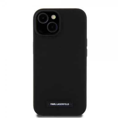 Karl Lagerfeld iPhone 15 Deksel Liquid Silicone MagSafe Svart