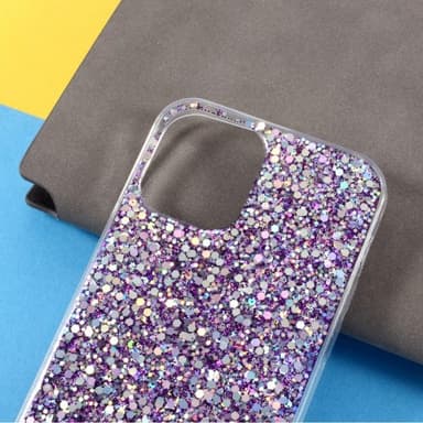 Nordic Covers iPhone 12/iPhone 12 Pro Deksel Sparkle Series Lilac Purple