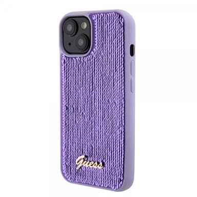 Guess iPhone 15 Plus Deksel Sequin Lilla