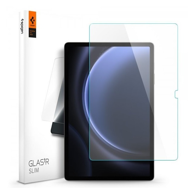 Spigen Samsung Galaxy Tab S9 FE Plus X610 X616 Skjermbeskytter GLAS.tR Slim 2-pakning
