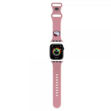 Hello Kitty Apple Watch 38/40/41mm Armbånd Liquid Silicone Rosa