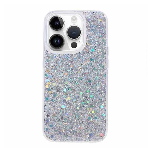 Nordic Covers iPhone 15 Pro Max Deksel Sparkle Series Stardust Silver