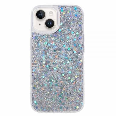 Nordic Covers iPhone 15 Deksel Sparkle Series Stardust Silver