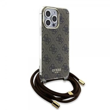 Guess iPhone 15 Pro Max Deksel Crossbody Cord Brun
