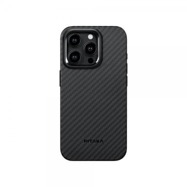 Pitaka iPhone 15 Pro Max Deksel MagEZ Case Pro 4 Black/Grey Twill Elkjøp Elkjøp