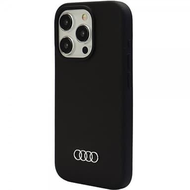 Audi iPhone 15 Pro Max Deksel Silikoni Svart