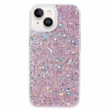 Nordic Covers iPhone 15 Deksel Sparkle Series Blossom Pink