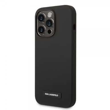 Karl Lagerfeld iPhone 15 Pro Deksel Liquid Silicone MagSafe Svart