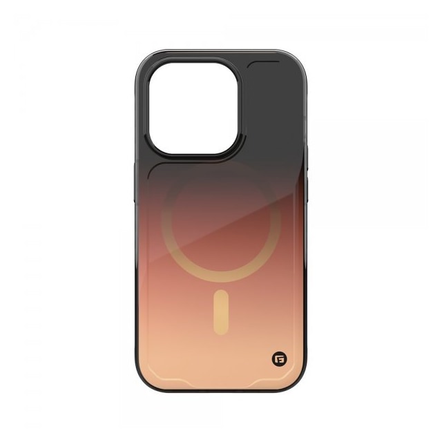 Clckr iPhone 15 Pro Deksel Onyx MagSafe Copper