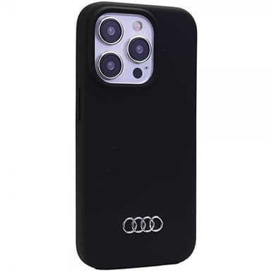 Audi iPhone 15 Pro Max Deksel Silikoni Svart