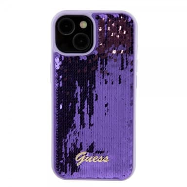 Guess iPhone 15 Plus Deksel Sequin Lilla