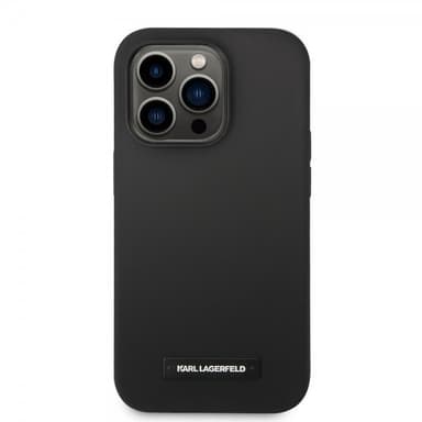 Karl Lagerfeld iPhone 15 Pro Deksel Liquid Silicone MagSafe Svart