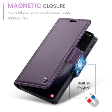 CASEME Lommebok-deksel Samsung Galaxy S24 - Lilla