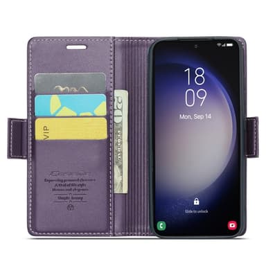 CASEME Lommebok-deksel Samsung Galaxy S24 - Lilla