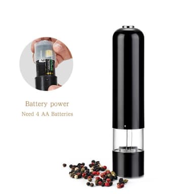 Automatisk salt- og pepperkvern Elektrisk urtepepper krydderkvern