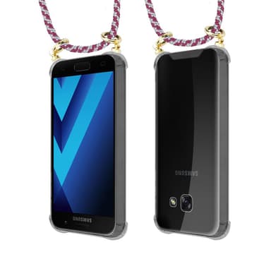 Samsung Galaxy A3 2017 Deksel med Halskjede (rød)
