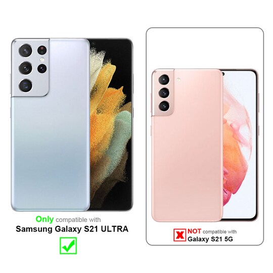 Samsung Galaxy S21 ULTRA Deksel Case Cover (grå)