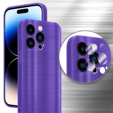 iPhone 14 PRO Silikondeksel Beskyttelse (lilla)