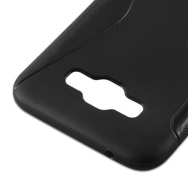 Samsung Galaxy E7 silikondeksel case (svart)