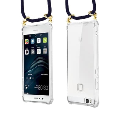 Huawei P9 LITE Deksel med Halskjede (blå)