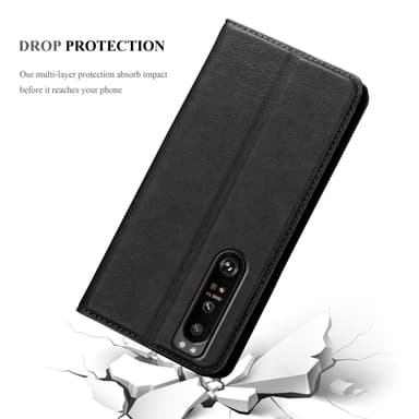 lommebokdeksel Sony Xperia 1 III case (svart)