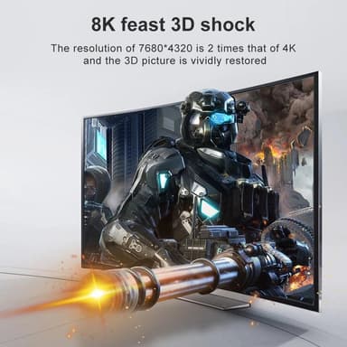 NÖRDIC Displayport 3 til 1 bryter eller 1 til 3 splitter DP1.4 8K30Hz 4k120Hz 32.4Gbps
