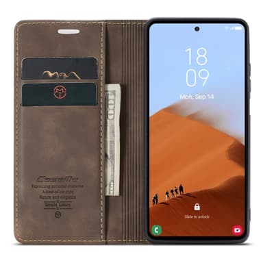 CASEME Lommebok-deksel Samsung Galaxy S23 FE - Kaffe