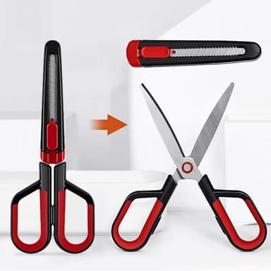 Sett med saks og knivkniv 2-i-1