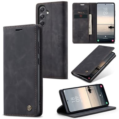 CASEME Lommebok-deksel Samsung Galaxy S23 FE - Svart