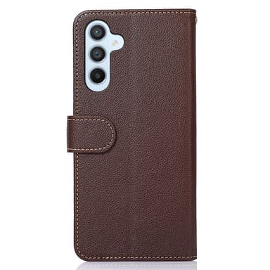 KHAZNEH Lommebok-deksel til Samsung Galaxy S24+ - Brun/Blå