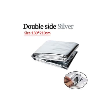 nødteppe Survival Rescue Førstehjelpsfolie Termisk teppe 130x210cm