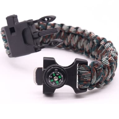 Overlevelsesarmbånd Survival Emergency Armbånd - Blå kamuflasje