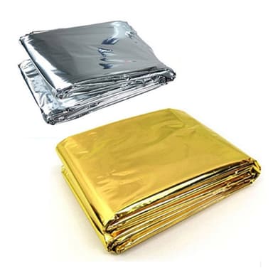 nødteppe Survival Rescue Førstehjelpsfolie Termisk teppe 130x210cm
