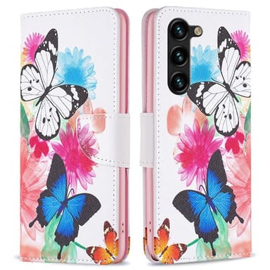 Til Samsung Galaxy S24+ Lommebok-deksel Mønsterdeksel