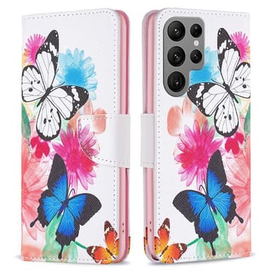 Til Samsung Galaxy S24 Ultra Lommebok-deksel Deksel Mønsterdeksel