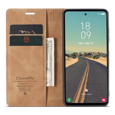 CASEME Lommebok-deksel Samsung Galaxy S23 FE - Brun