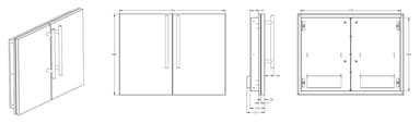 Myoutdoorkitchen - Built-in - Innbyggbar dobbelt dør