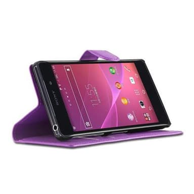 Sony Xperia Z2 lommebokdeksel etui (lilla)